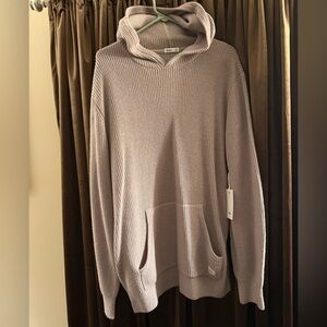 NWT Katin Light Beige Hooded Sweater